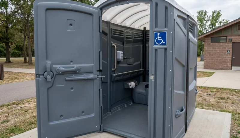 ADA-Compliant Porta Potty rental unit in Calefornia, CA