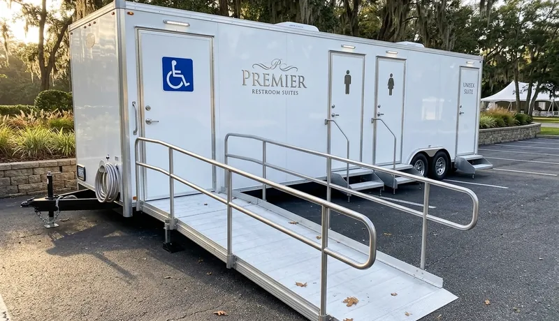 ADA Restroom Trailer in Calefornia