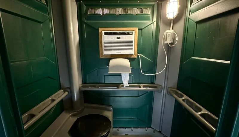 Climate-Controlled Porta Potty construction deployment in Calefornia, CA