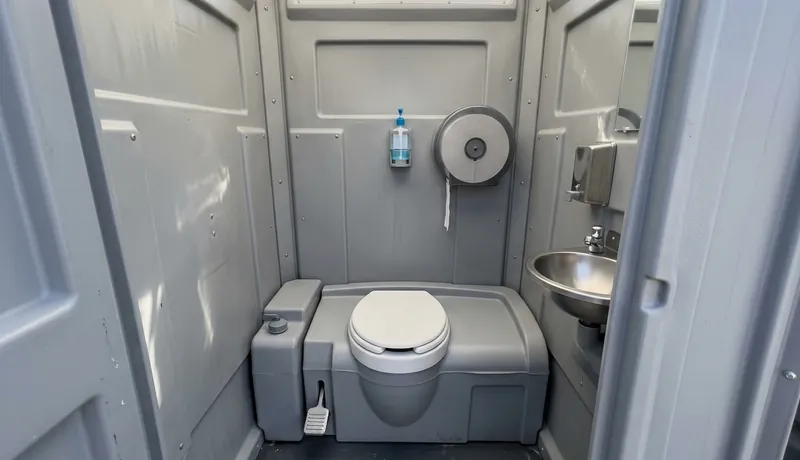 Flushable Porta Potty construction deployment in Calefornia, CA