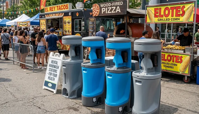 Portable Urinal Station rental unit in Calefornia, CA