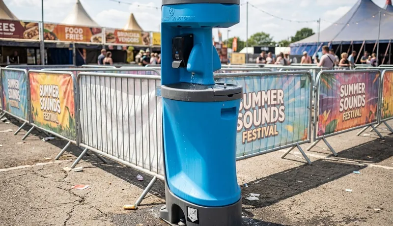 Portable Urinal Station on-site placement in Calefornia, CA