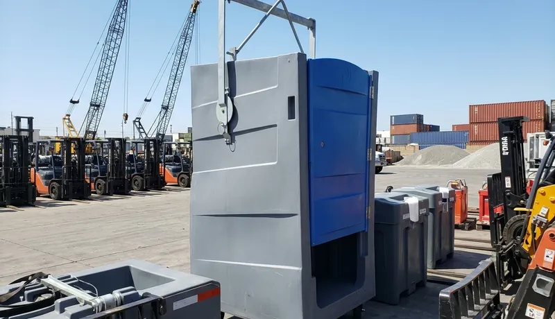 High-Rise Porta Potty construction deployment in Calefornia, CA