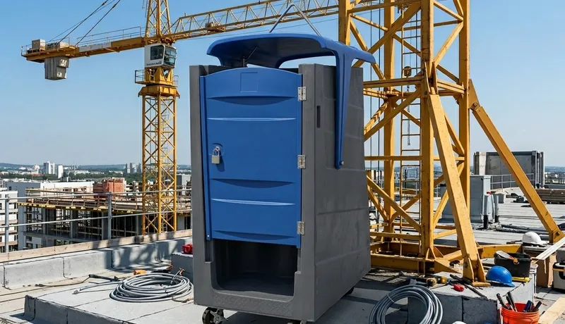 High-Rise Porta Potty on-site placement in Calefornia, CA