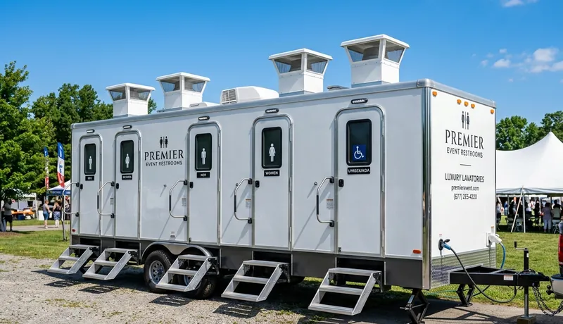 Restroom Trailer construction deployment in Calefornia, CA