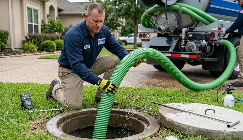 Septic Pumping Service delivery to site in Calefornia, CA