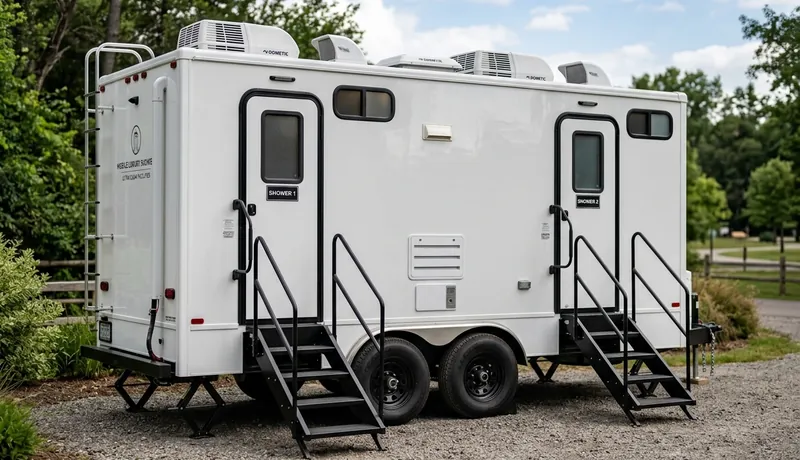 Shower Trailer clean interior in Calefornia, CA