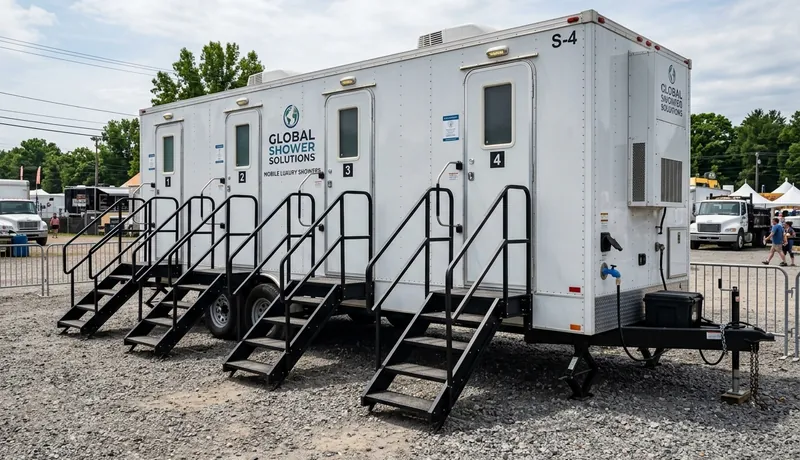 Shower Trailer rental unit in Calefornia, CA