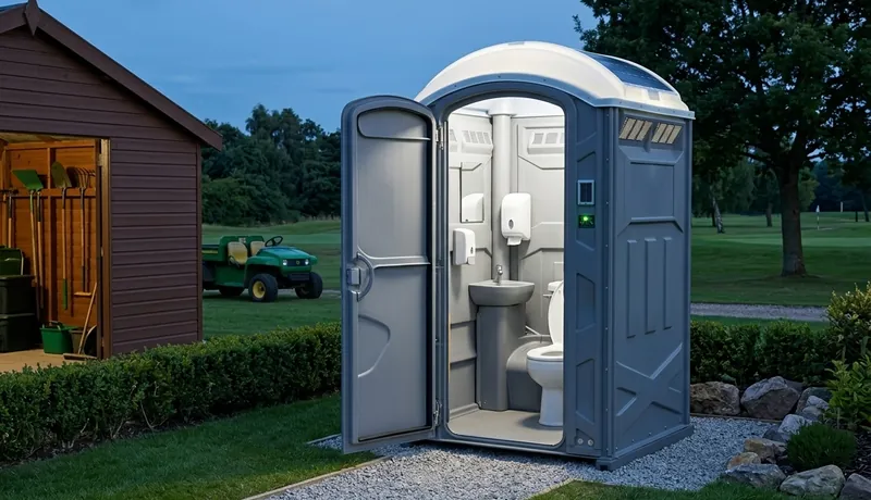 Solar-Powered Porta Potty in Calefornia