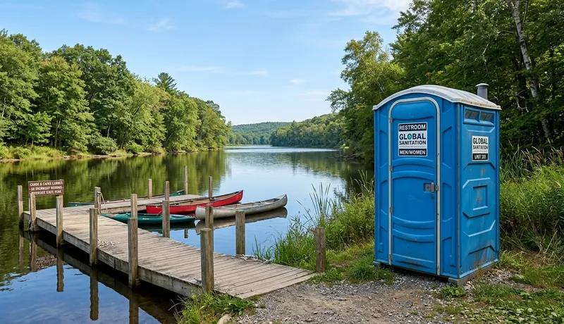 Standard Porta Potty on-site placement in Calefornia, CA