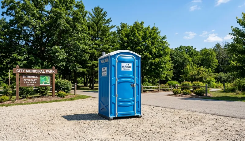 Standard Porta Potty event setup in Calefornia, CA