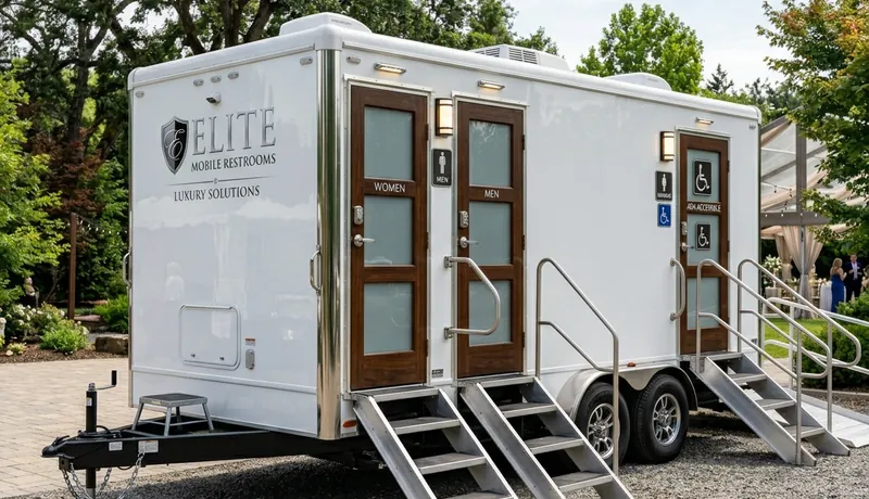 Luxury Restroom Cabin event setup in Calefornia, CA