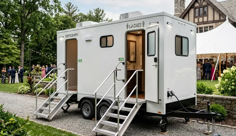 VIP Restroom Trailer in Calefornia