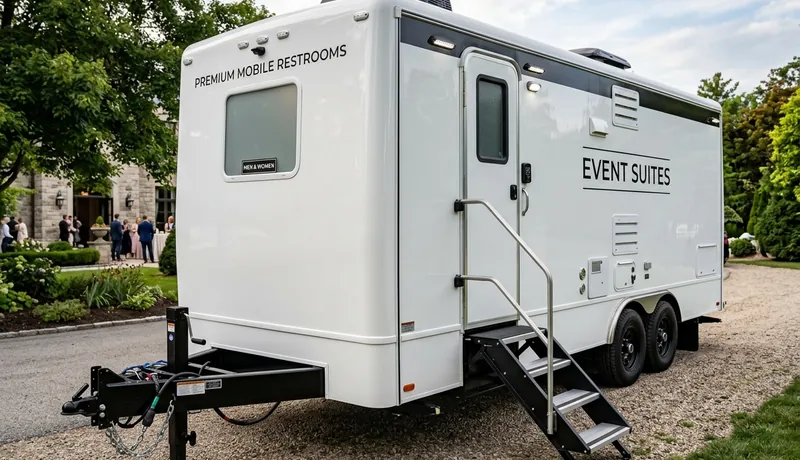 Luxury Restroom Cabin rental unit in Calefornia, CA